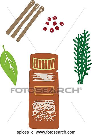 Clipart - Spices. Fotosearch