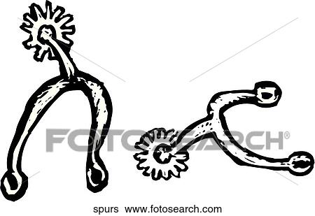 Clip Art - Spurs. Fotosearch