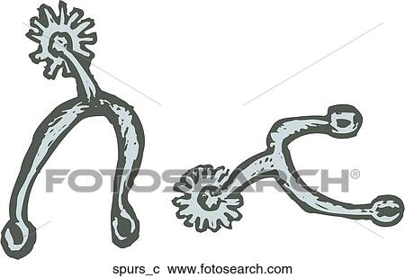 Spurs View Large Clip Art Graphic Clipart - Spurs. Fotosearch