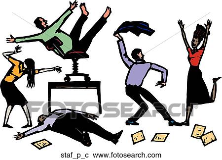 Clipart - Staff Party. Fotosearch
