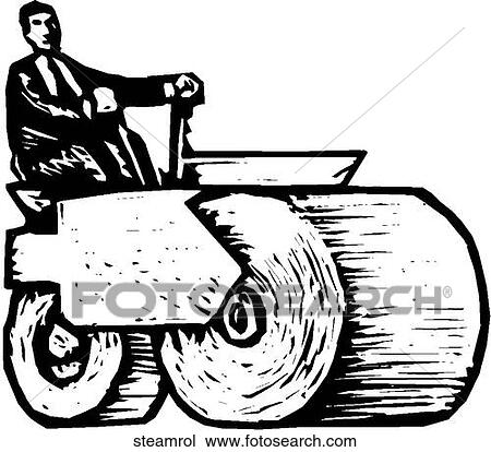 Clipart - Steamroller. Fotosearch