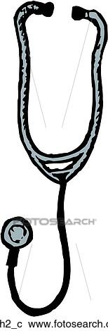 Stethoscope 2 View Large Clip Art Graphic Clipart - Stethoscope 2. Fotosearch
