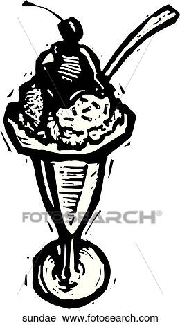 Clipart - Sundae. Fotosearch