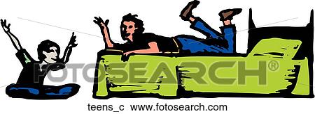 Clipart - Teens. Fotosearch