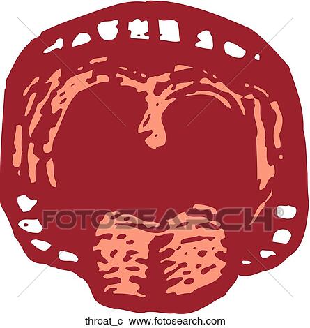 Throat View Large Clip Art Graphic Clipart - Throat. Fotosearch