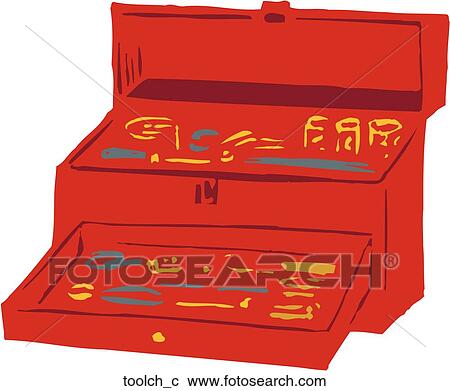 Tool Chest View Large Clip Art Graphic Clipart - Tool Chest. Fotosearch