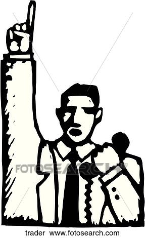 Clipart - Trader. Fotosearch