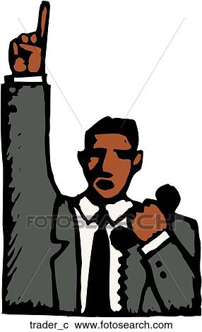 Clipart - Trader. Fotosearch