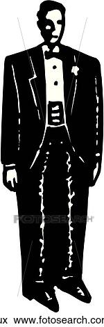 Clip Art - Tux. Fotosearch
