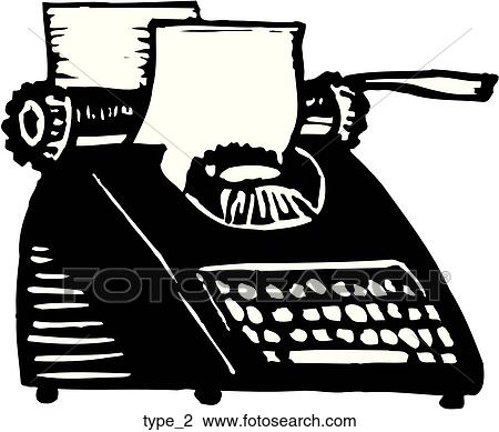Clipart - Typewriter 2. Fotosearch
