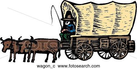 Wagon-Ho View Large Clip Art Graphic Clipart - Wagon-Ho. Fotosearch