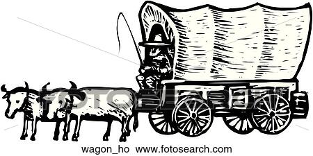 Wagon-Ho View Large Clip Art Graphic Clipart - Wagon-Ho. Fotosearch