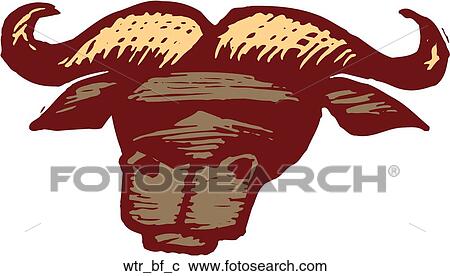 Clipart - Water Buffalo. Fotosearch