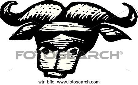 Water Buffalo View Large Clip Art Graphic Clipart - Water Buffalo. Fotosearch