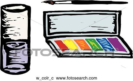 Water Color View Large Clip Art Graphic Clipart - Water Color. Fotosearch