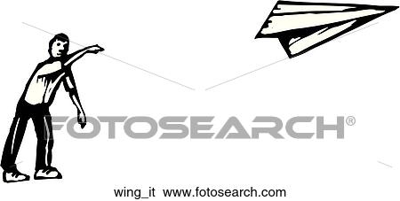 Wing It View Large Clip Art Graphic Clip Art - Wing It. Fotosearch