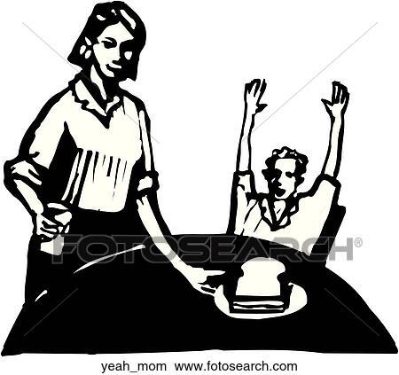 Clipart - Yeah Mom. Fotosearch