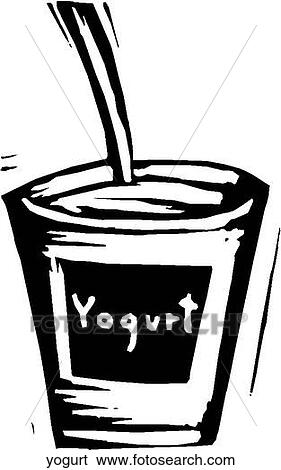Yogurt View Large Clip Art Graphic Clip Art - Yogurt. Fotosearch