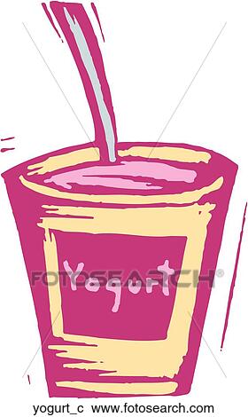 Clipart - Yogurt. Fotosearch