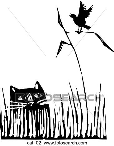 Clipart - Cat 02. Fotosearch