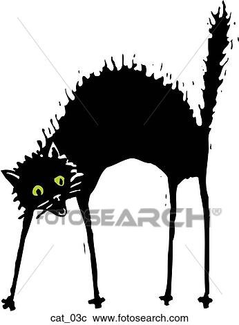 Clipart - Cat 03. Fotosearch