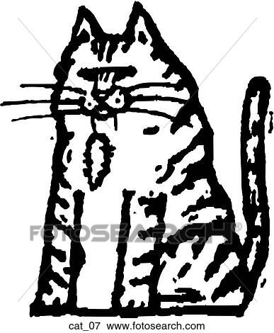 Cat 07 View Large Clip Art Graphic Clip Art - Cat 07. Fotosearch
