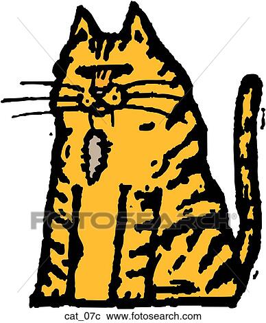 Cat 07 View Large Clip Art Graphic Clipart - Cat 07. Fotosearch