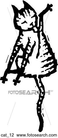 Clipart - Cat 12. Fotosearch