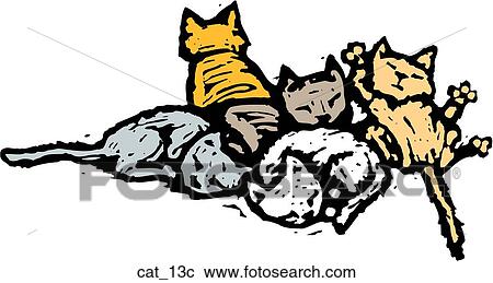 Cat 13 View Large Clip Art Graphic Clipart - Cat 13. Fotosearch