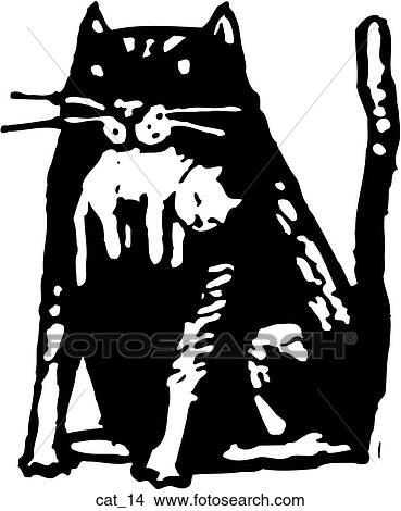 Clipart - Cat 14. Fotosearch