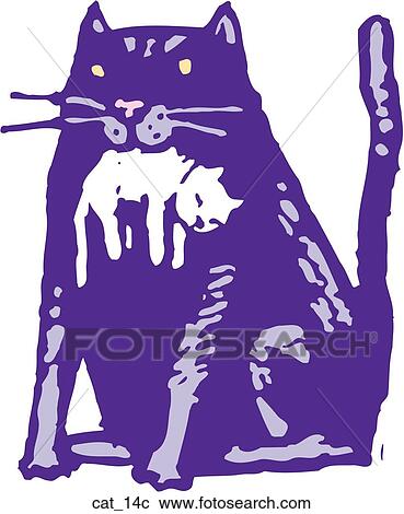 Clipart - Cat 14. Fotosearch