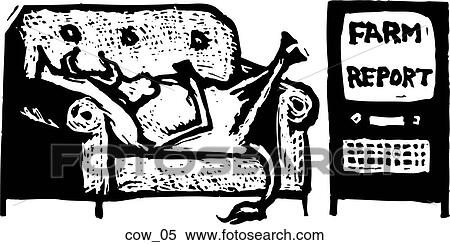 Clipart - Cow 05. Fotosearch