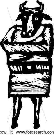 Cow 15 View Large Clip Art Graphic Clipart - Cow 15. Fotosearch