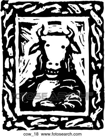 Cow 18 View Large Clip Art Graphic Clip Art - Cow 18. Fotosearch