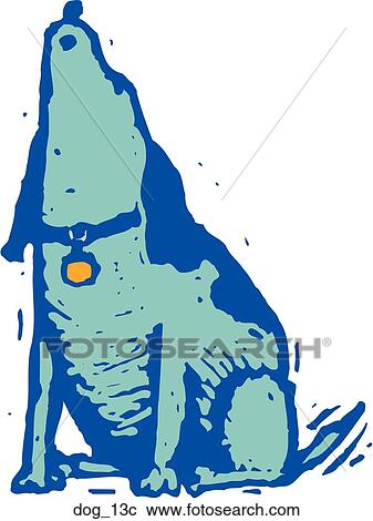 Dog 13 View Large Clip Art Graphic Clipart - Dog 13. Fotosearch