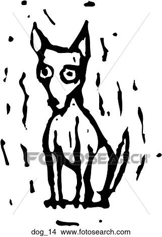 Dog 14 View Large Clip Art Graphic Clipart - Dog 14. Fotosearch