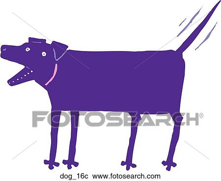 Dog 16 View Large Clip Art Graphic Clipart - Dog 16. Fotosearch