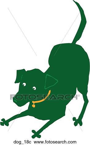 Dog 18 View Large Clip Art Graphic Clipart - Dog 18. Fotosearch