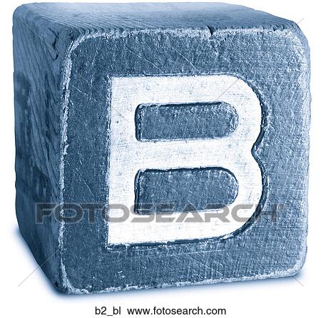 Stock Image - Block Blue B2. Fotosearch