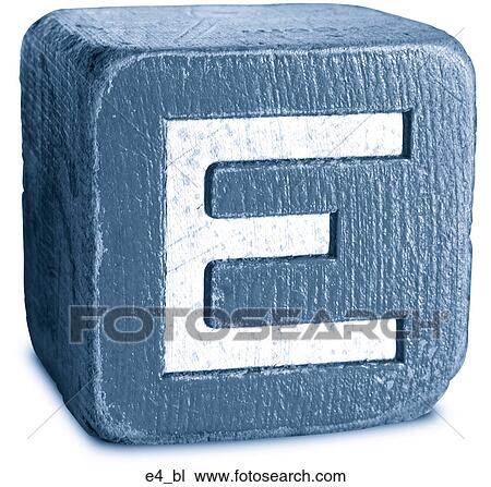 Stock Image - Block Blue E4. Fotosearch