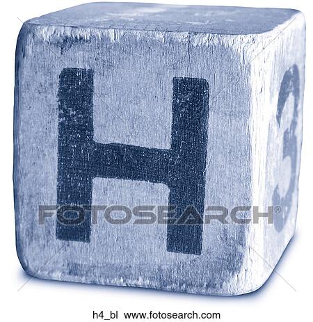 Stock Image - Block Blue H4. Fotosearch