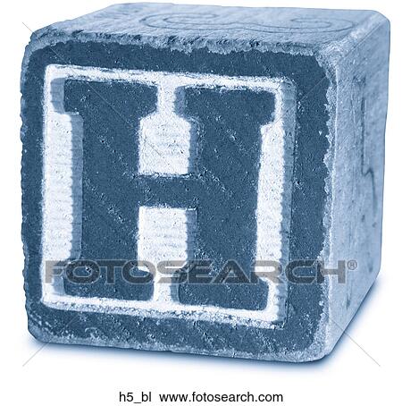 Stock Image - Block Blue H5. Fotosearch