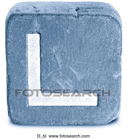 Stock Image - Block Blue L3. Fotosearch