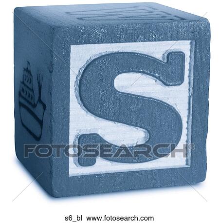 Stock Image - Block Blue S6. Fotosearch