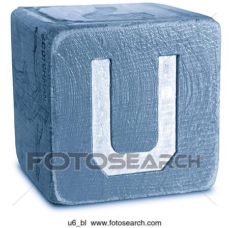 Stock Image - Block Blue U6. Fotosearch