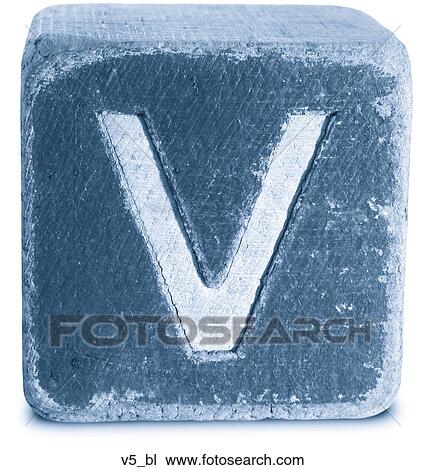 Stock Image - Block Blue V5. Fotosearch