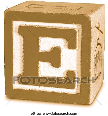 Stock Image - Block Ochre E6. Fotosearch