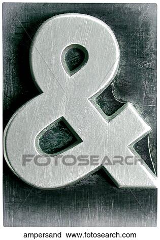 Stock Image - Metal Ampersand. Fotosearch