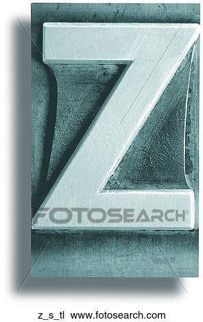 Stock Image - Teal Metal Shadow Z. Fotosearch