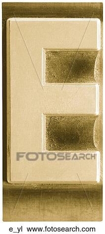 Yellow Metal E View Large Photo Image Stock Image - Yellow Metal E. Fotosearch